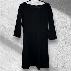 J. Crew Size 8 Fit and flare sheath dress in stretch ponte Modest Classic Preppy